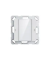 GVS Metal Button Set for KNX Waltx Push Button Sensor 2 Gang-light through, Metal Gray Button