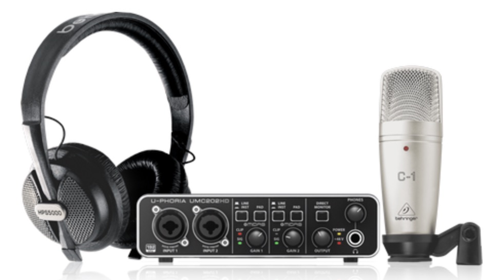 Behringer Complete Recording Bundle with High-Definition USB Audio Interface, Condenser Microphone, Studio Headphones 