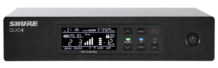 Shure QLXD4 Digital Wireless Receiver