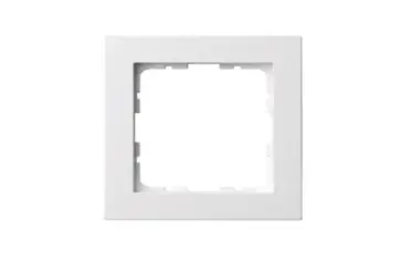 GVS Glass frame 1-fold, for 55mm system, White