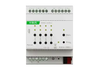GVS KNX Shutter Actuator 4-Fold, 4SU MDRC