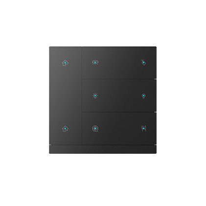 GVS Metal Button Set for KNX Waltz Touch+ Pad, light through dot