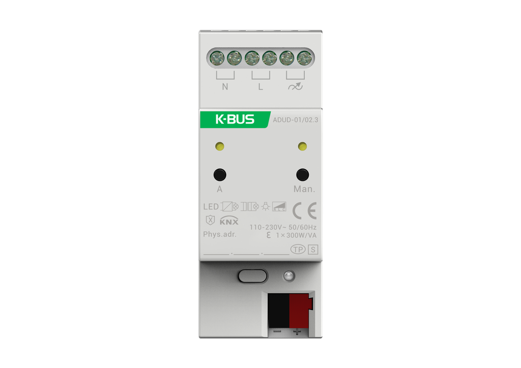 GVS KNX Universal Dimming Actuator with Secure 1-Fold, 2SU MDRC