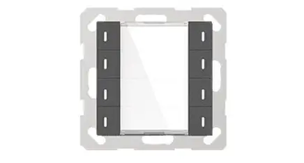 GVS KNX Push Button Sensor with Display, 55mm KNX Secure