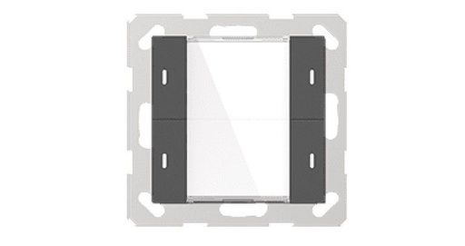[CHKAM-04/55.1.01] GVS Push Button Sensor Accessory (Black, 2-Gang, Matt Finish)