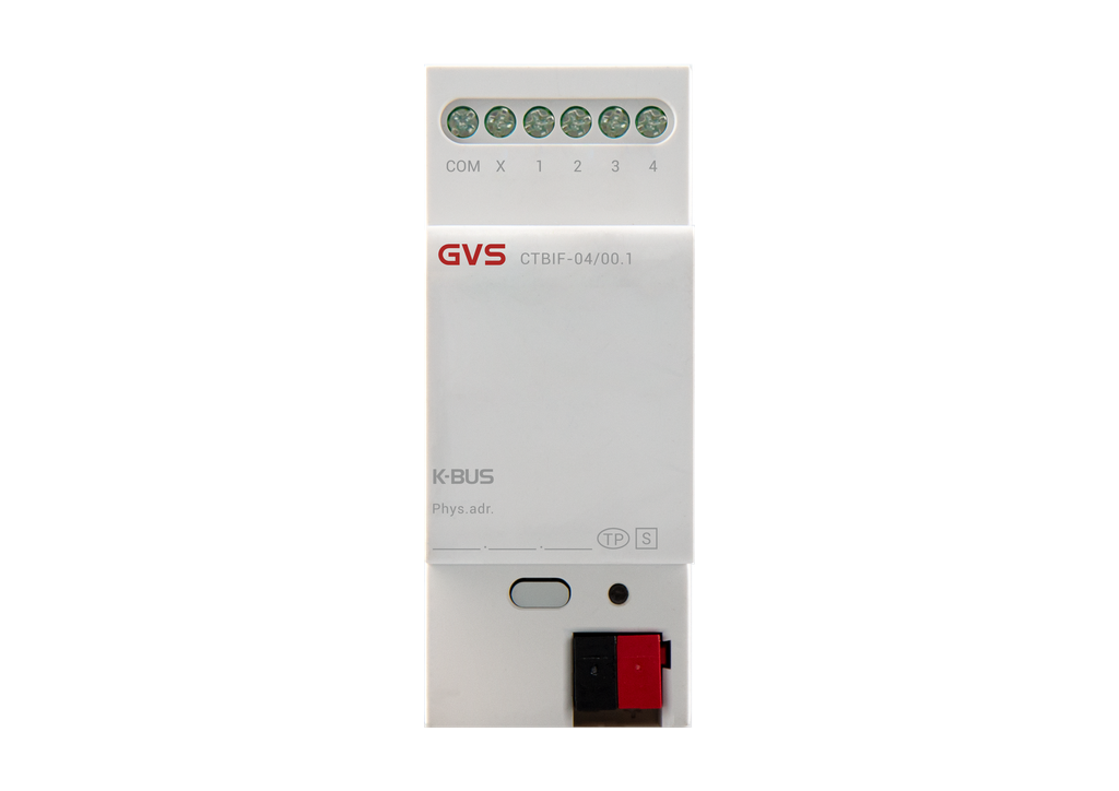 GVS KNX Binary Input for Floating Contact 4-Fold, 2SU MDRC