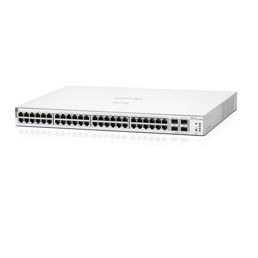 HPE Aruba Networking Instant on Switch 48p Gigabit CL4 PoE 4p SFP+ 370W 1930