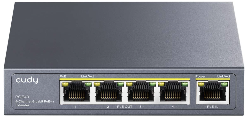 Cudy 4-Channel Gigabit POE++ Extender 