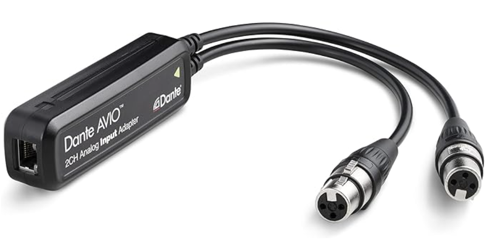 Audinate Dante AVIO 2-Channel Analog Input Adapter for Dante Audio Network