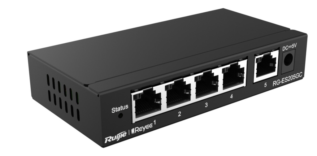 Ruijie 5-port 10/100/1000Mbps Unmanaged Non-PoE Switch
