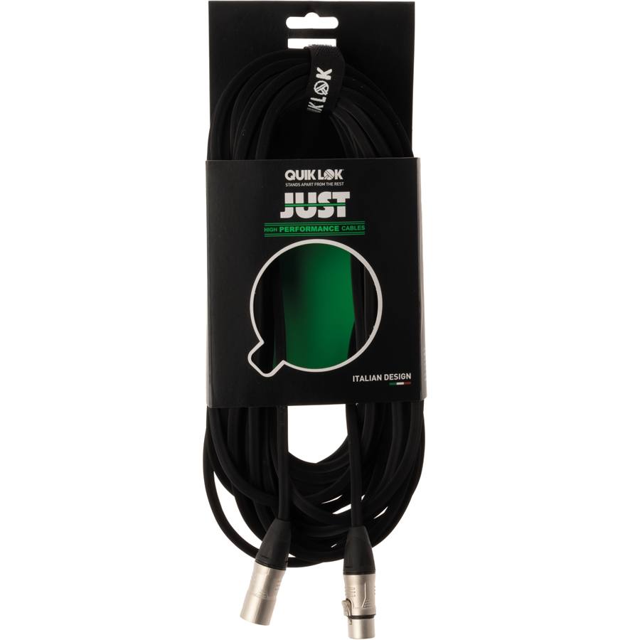 Quiklok JUST MF - 1MT Microphone Cable, Quik Lok JUST series