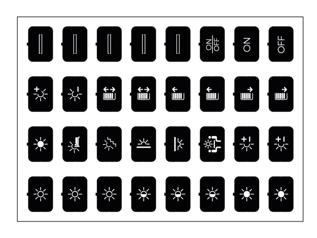 Eelectron ICON SET SHEET - SET B – BLACK - 32 ICONS