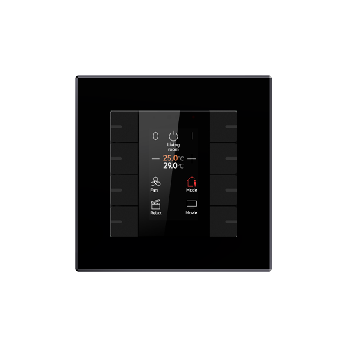 GVS KNX Push Button Sensor with Display, 55mm KNX Secure