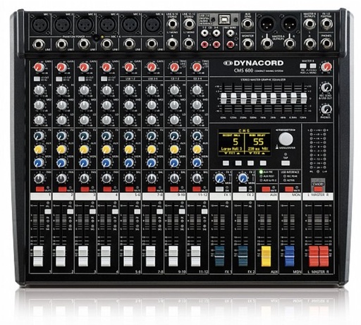 [CMS 600-3] Dynacord Mixing Console with Built-In Dual-Stereo Effects Unit