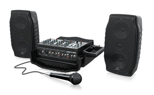 [PPA200] Behringer Ultra-Compact 200W 5-Channel Powered Mixer with Wireless Microphone Option, Klark Teknik Multi-FX Processor and FBQ Feedback Detection
