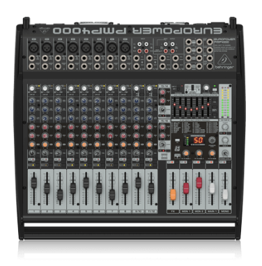 [PMP4000] Behringer 1600W 16-Channel Powered Mixer with Multi-FX Processor and FBQ Feedback Detection System