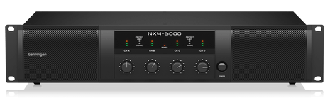 [NX4-6000] Behringer Ultra-Lightweight 6000-Watt 4-Channel Class-D Power Amplifier with SmartSense Loudspeaker Impedance Compensation