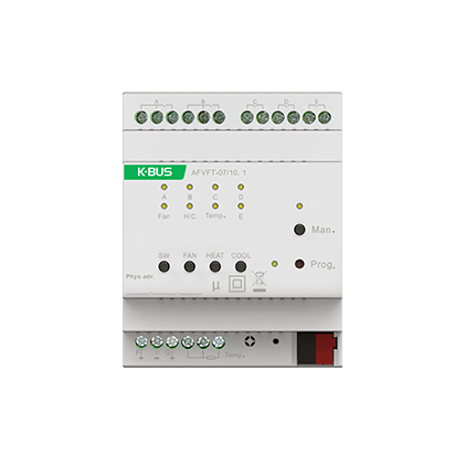 [AFVFT-07/10.1]  GVS KNX Fan Coil Actuator with 0-10V, 4SU MDRC 