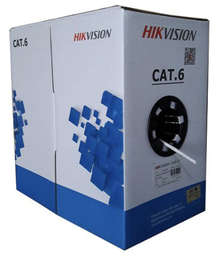 [DS-1LN6-UE-W] Hikvision 305 m CAT6 UTP Network Cable (Solid Copper, 0.53 mm, CM)