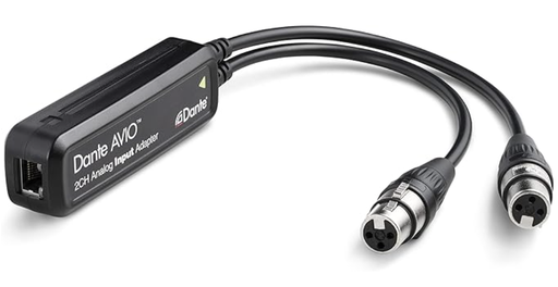 Audinate Dante AVIO 2-Channel Analog Input Adapter for Dante Audio Network