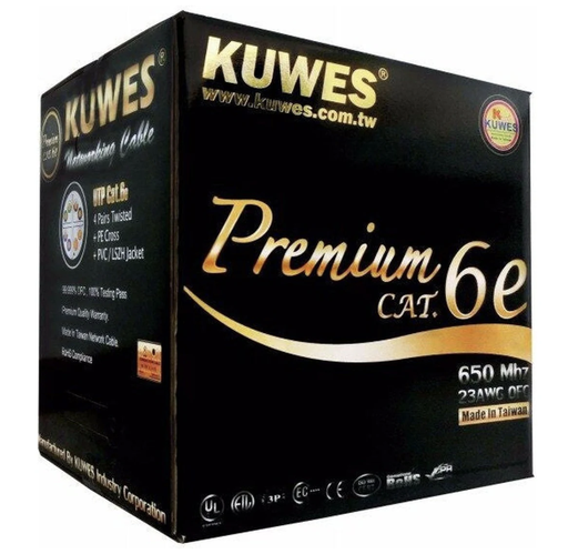 Kuwes Premium Cat6E Cable 305 Meter