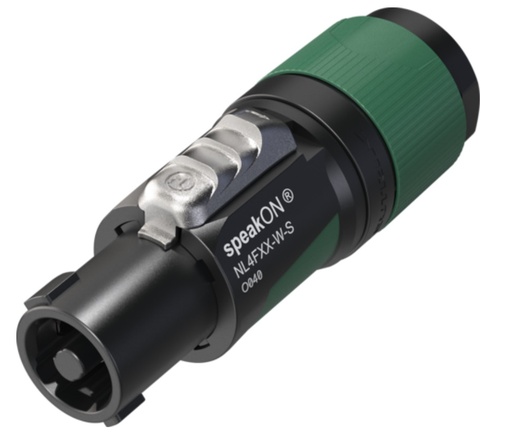[NL4FXX-W-L] Neutrik 4 pole speakON cable connector 