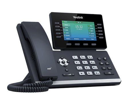 [SIP-T54W] Yealink Wi-Fi VoIP/SIP Phone, 10-Lines, 2 x Gigabit Ports, PoE, 4.3-Inch Color LCD Display