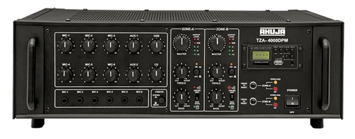 AHUJA TZA-4000DPM  400 Watts 2 Zone PA Mixer Amplifier 